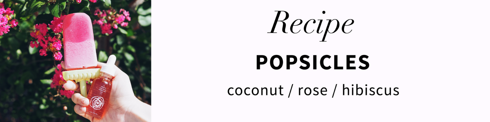 Recipe: Coconut Rose Hibiscus Popsicles